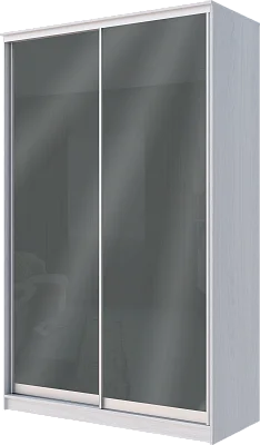 картинка 2-х дверный шкаф купе с цветной пленкой Темно-серый №073 2200 1682 420 от магазина КУПИ КУПЕ